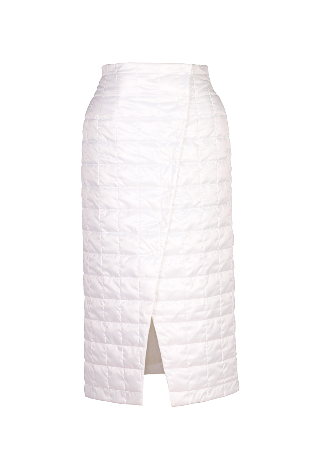 White quilted skirt for the smell