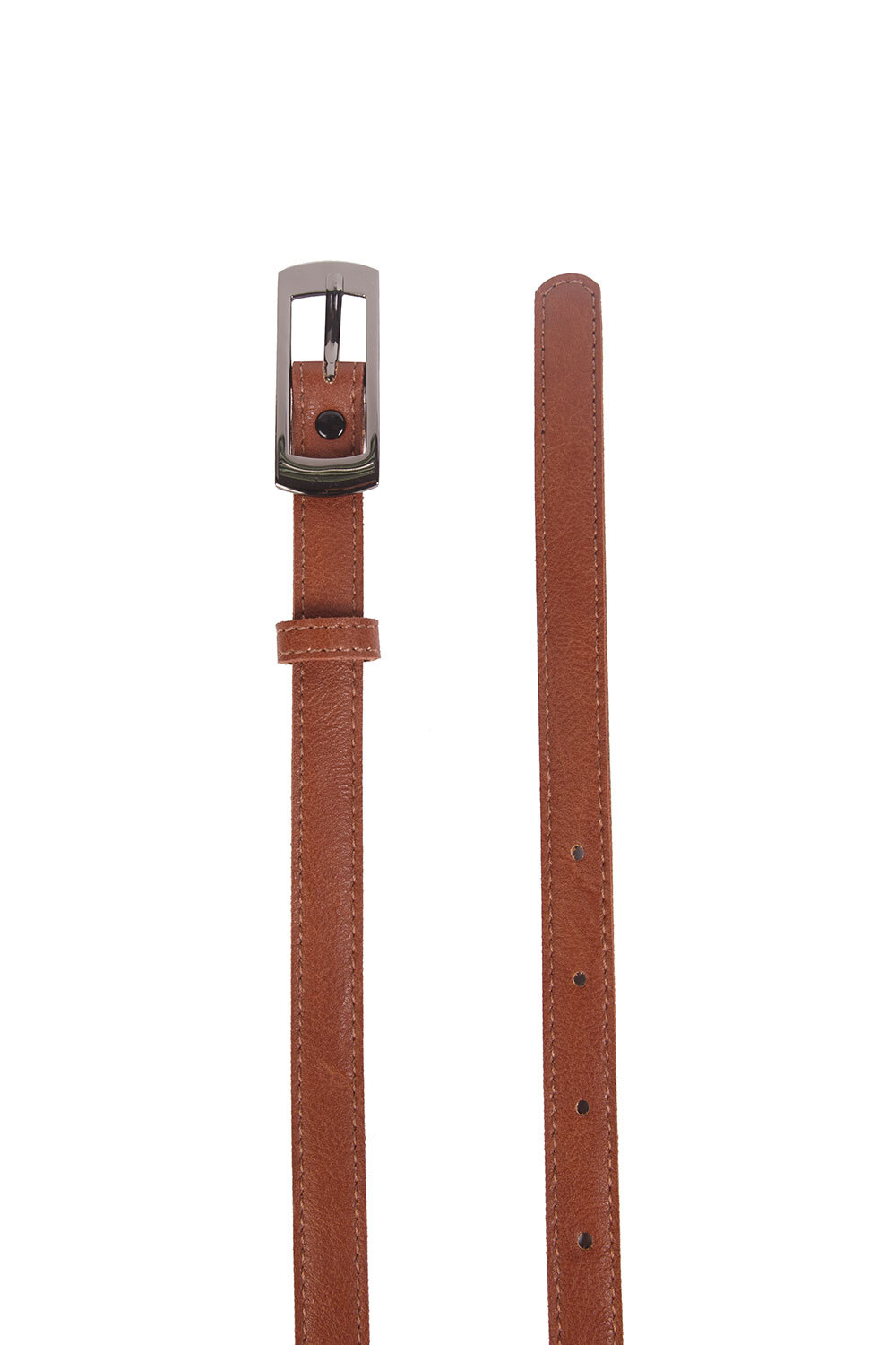 Narrow strap made of eco leather